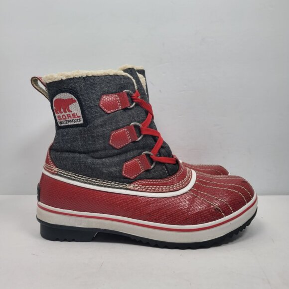 Sorel Tivoli Women's Red Waterproof Boots NL1530-986 US Size 7.5 - Picture 1 of 12